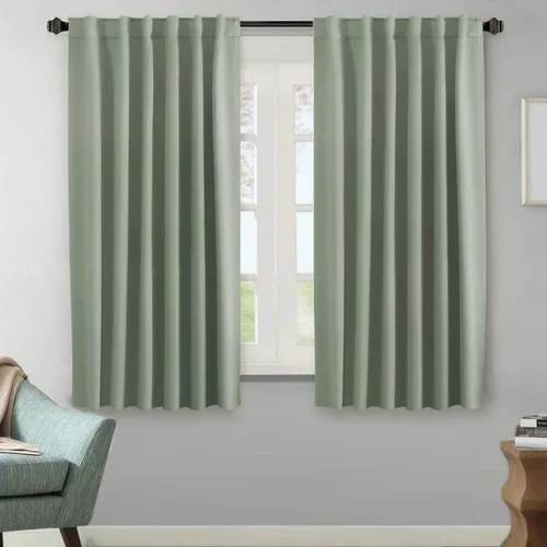 Miniatura 101 de H.VERSAILTEX Cortinas opacas con aislamiento térmico, paneles de tratamiento de ventana, cortinas opacas para oscurecer la habitación, cortinas Gris