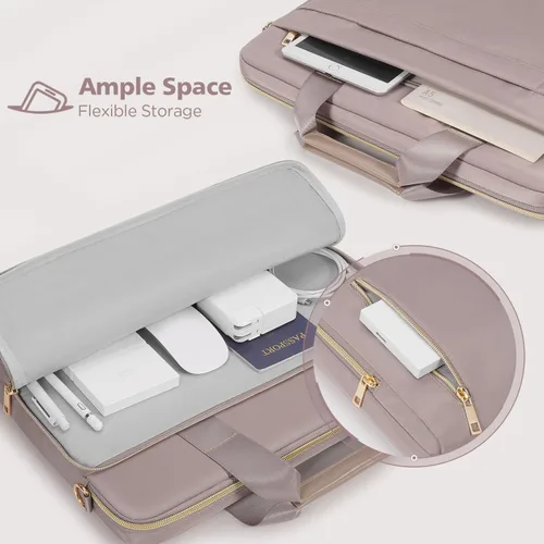 Miniatura 3 de KIZUNA - Funda para portátil de 12.5 pulgadas con bandolera, maletín de hombro para MacBook Air 13 M3 M2/MacBook Pro 14 M1 M2 Pro/13.3" Yoga Slim 7i