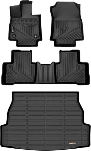 Miniatura 16 de Alfombrillas de TPE para Toyota Highlander 2014-2019 7 y 8 asientos, protección para todo tipo de clima, forros de piso de automóvil resistentes