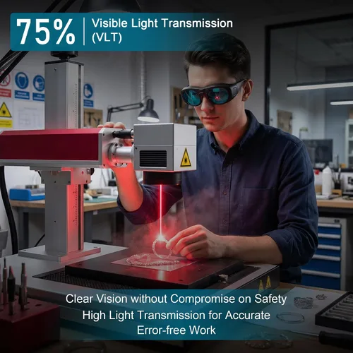 Miniatura 5 de MCWlaser Gafas de seguridad láser 680-1100nm OD7+; YAG, módulo láser infrarrojo y luz fría gafas láser de protección ocular para 755nm, 808nm