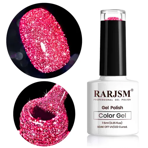 Miniatura 34 de RARJSM - Esmalte de uñas de gel con purpurina, de color verde oliva, brillante y brillante, para manicura DIY y salón de uñas, requiere secado