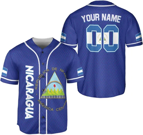 Miniatura 16 de Camiseta de béisbol de Nicaragua personalizada, camiseta de béisbol de Nicaragua personalizada para hombres y mujeres, camisas nicaragüenses