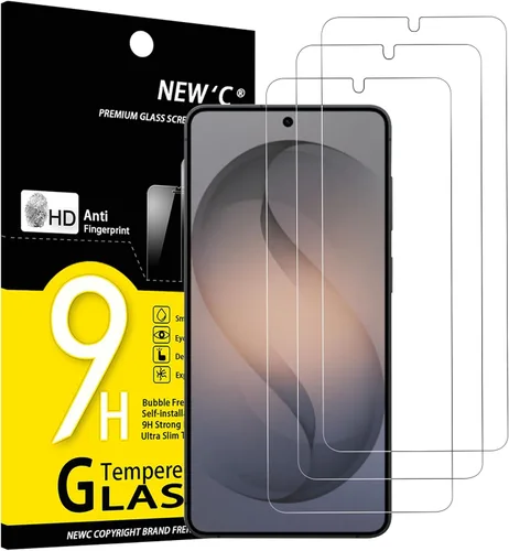 Miniatura 15 de NEW'C Paquete de 3 protectores de pantalla de vidrio templado diseñados para Samsung Galaxy S22+ / S22 Plus, compatible con fundas, antiarañazos
