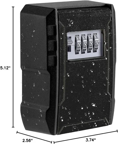 Miniatura 8 de Caja de bloqueo de llave de capacidad extra grande UPGRADE, caja de bloqueo de llave montada en la pared resistente a la intemperie para llaves