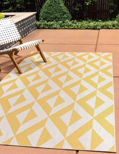 Miniatura 18 de Unique Loom Jill Zarin Outdoor Collection - Alfombra rectangular (2 pies 2 pulgadas x 3 pies 1 pulgadas, rectangular, beige y marrón)