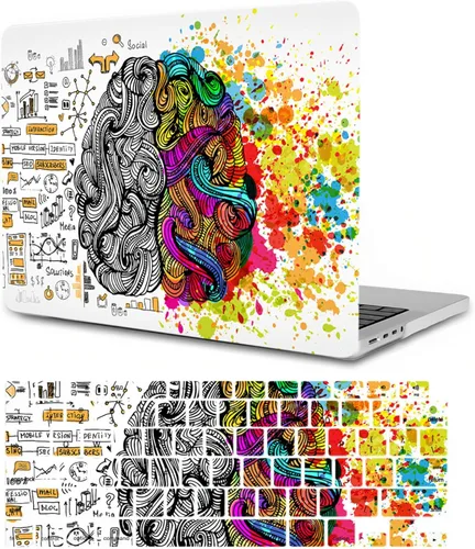 Miniatura 23 de Funda para MacBook Pro 14 2023 M2 A2779 A2442 M1 Pro/Max, Carcasa Protectora de Plástico Duro para Laptop y Cubierta para Teclado, Tablero de Damas