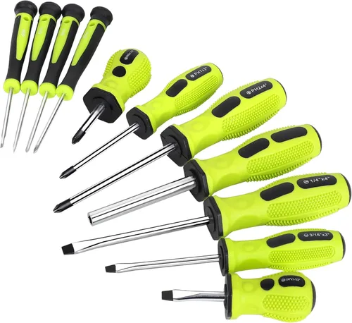 Miniatura 2 de FASTPRO Juego de destornilladores magnéticos de 21 piezas con estante organizador, destornilladores Phillips ranurados y destornilladores
