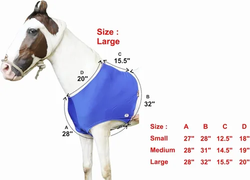 Miniatura 2 de Majestic Ally Protector de hombro de caballo de elastano/elastano elástico en 4 direcciones para y protección, grande, color negro