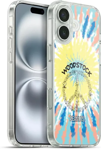 Miniatura 41 de Head Case Designs Funda de gel Woodstock 50th con licencia oficial de Peanuts Snoopy Guitar 1969 [protección de grado militar] compatible con Apple