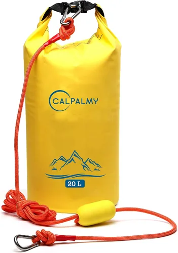 Miniatura 8 de CALPALMY Paquete de 1 bolsa de anclaje de arena de 20 L, ancla 2 en 1 para moto acuática y kayak con boya flotante y cuerda, bolsa seca plegable