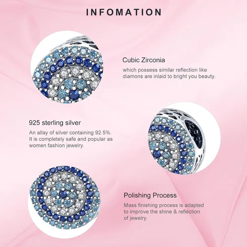 Miniatura 3 de Annmors Dijes de joyería de animales para mujer, plata de ley 925, colgante con circonita cúbica, cuentas de joyería para niñas, regalos