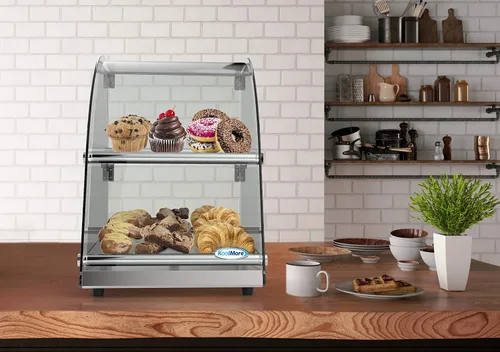 Miniatura 2 de KoolMore DC-2CN - Vitrina para panadería, 2.4 pies cúbicos - 2 estantes