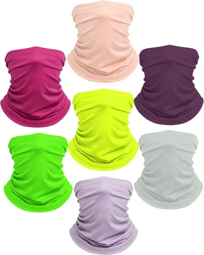 Miniatura 19 de Xeoxarel Neck Gaiter, 7 Pack Cooling UV Protection, Bandana Face Mask Scarf for Men and Women