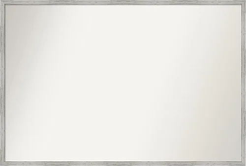 Miniatura 982 de Amanti Art Espejo de baño blanco para sobre el fregadero, 32 x 45 pulgadas, espejo de tocador rectangular blanco esbelto, marco de madera moderno