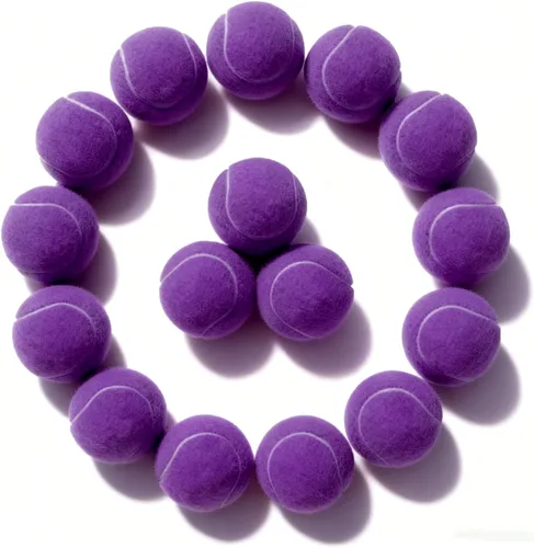 Miniatura 14 de PoyPet Paquete de 16 pelotas de tenis a granel para práctica, entrenamiento y principiantes, ideales para buscar perros, masticar y jugar