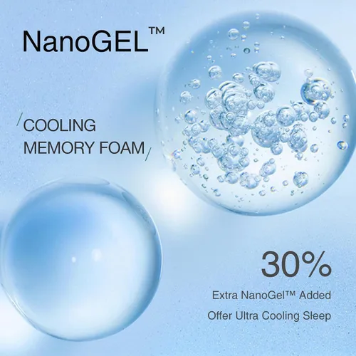 Miniatura 3 de Novilla Colchón de espuma Mamory tamaño King de 12 pulgadas en una caja, firmeza media con espuma de gel refrescante para un sueño fresco