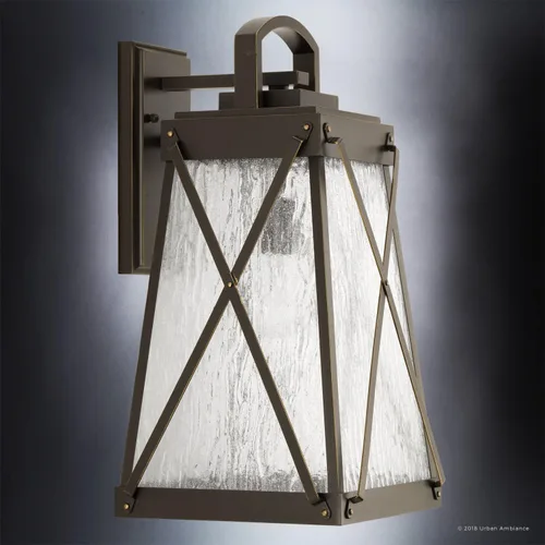 Miniatura 2 de Urban Ambiance Lámpara de pared de lujo inglés Tudor para exteriores, tamaño mediano: 19.25 pulgadas de alto x 10.5 pulgadas de ancho, con elementos