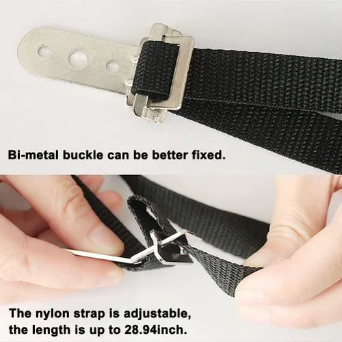 Miniatura 6 de Correas de TV ajustables antipuntas, seguridad para pantalla plana, anclaje de metal de doble cable resistente para protección de bebés y mascotas