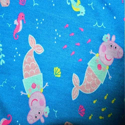 Miniatura 2 de Komar Kids Peppa Pig - Pijama de 2 piezas para niña pequeña, con puños con volantes en las mangas