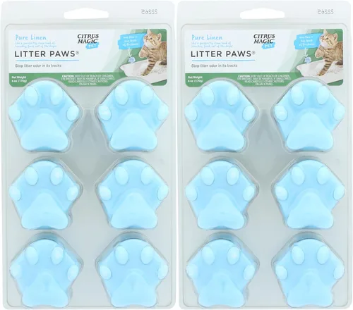 Miniatura 7 de Citrus Magic Eliminador de Olores para Mascotas Litter Paws, Brisa Oceánica, Paquete de 6