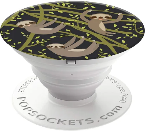 PopSockets Agarre para teléfono con soporte expandible, agarre adhesivo - Sloths-A-Lot Perezosos-A-Lot