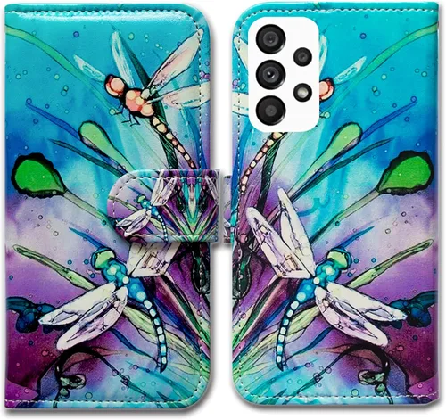 Miniatura 9 de Bcov Funda para Samsung Galaxy A53, diseño de pájaro negro y verde con tapa para teléfono con ranura para tarjeta y soporte para Samsung Galaxy A53