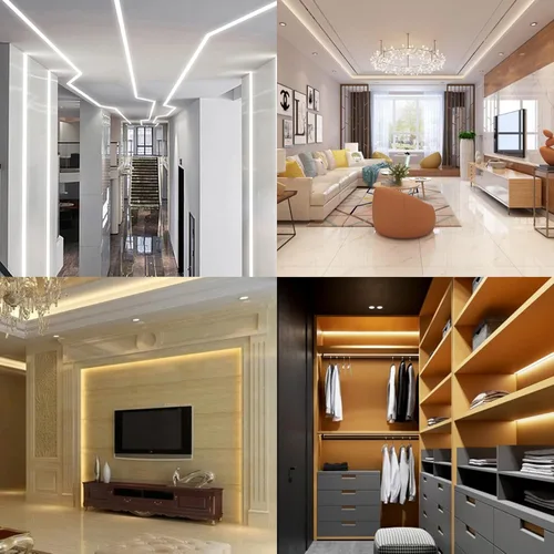 Miniatura 6 de GOMING 24V 10M(32.8ft) 3Pin 8mm Width CCT COB LED Strip 2700K-6500K Tunable White 576LED/M CRI 93+ Flexible IP20 Not Waterproof LED Tape Lights for