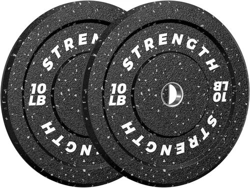 Miniatura 10 de XDDIAS Placas de parachoques de 2 pulgadas, juego de discos de peso olímpicos de goma para entrenamiento de fuerza en el gimnasio en casa, 20-260