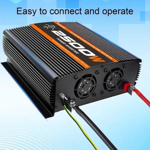 Miniatura 9 de inversor de potencia de 2500 vatios para automóvil, de 12 V a 110 V / 120 V, inversor de más de 2000 vatios para vehículos RV, camiones semi