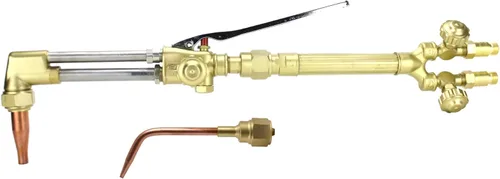 Miniatura 10 de SÜA - Repuesto de antorcha de oxicombustible resistente para Victor con válvulas de retención + puntas de corte y calefacción (acetileno)