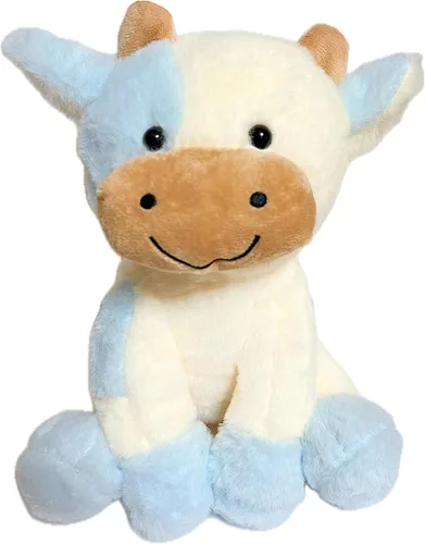 Miniatura 5 de BSVOME Vaca de peluche de 9 pulgadas de peluche suave y lindo, muñeca de vaca para niños y niñas