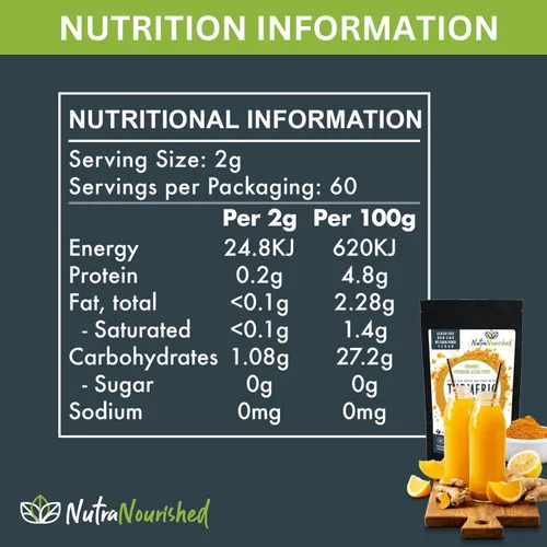 Miniatura 3 de Cúrcuma orgánica 95% polvo de curcumina – 1500 mg de extracto con pimienta negra – Sin OMG, vegano, sin gluten, suplemento natural – 4.23 oz