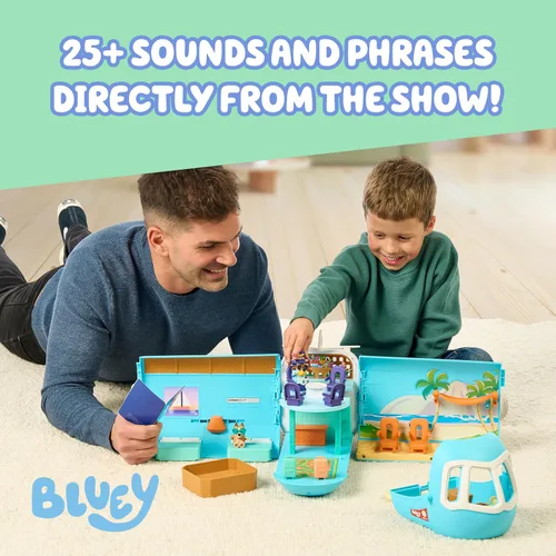 Miniatura 6 de Bluey Juguete de avión transformable 3 en 1 para niños, se convierte en centro turístico y barco, juguetes de avión para niños de 5 a 8 años