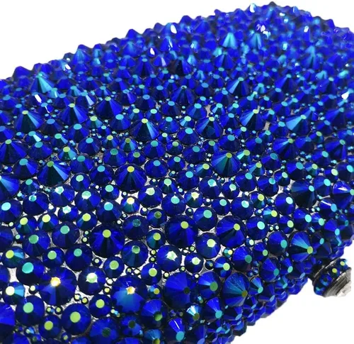 Miniatura 5 de Boutique De FGG Bolsos de noche para mujer, bolsos de boda de cristal con picos