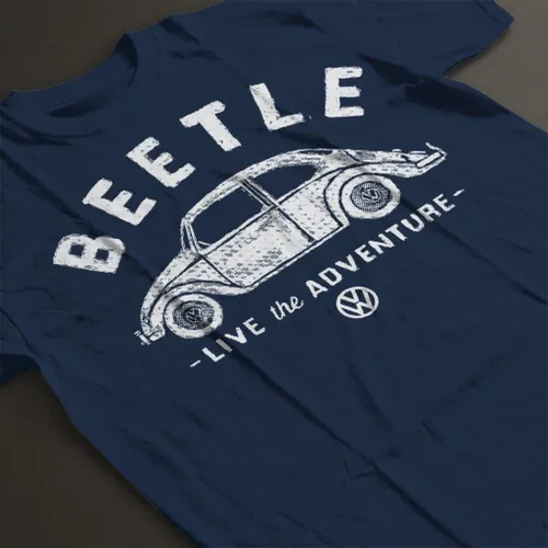 Miniatura 4 de Volkswagen Beetle Black Live The Adventure - Camiseta para hombre