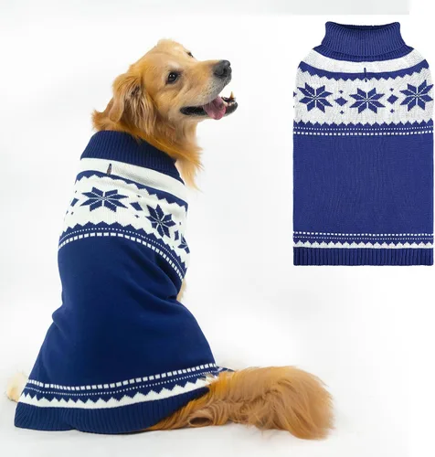 Miniatura 15 de Mihachi Suéter para perro, abrigo de invierno, ropa con rayas coloridas para clima frío, talla M