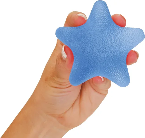 Miniatura 9 de NOVA Estrella ejercitadora de mano, estrella de agarre de mano para fuerza, estrés y recuperación, viene en 3 niveles de resistencia, rosa suave
