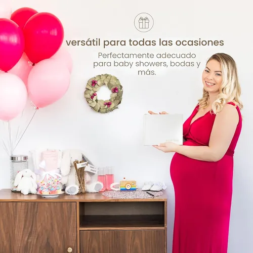 Miniatura 3 de Pearhead Libro de Firmas para Baby Shower y Marco de Fotos de Recuerdo de Ecografía con 50 Pegatinas de Globos, Inserto de Foto de 12.7 cm x 10.16