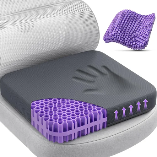 Miniatura 8 de Cojín de asiento de gel TushGuard para sentarse por mucho tiempo, diseño patentado agrandado y engrosado, refrescante y transpirable para silla