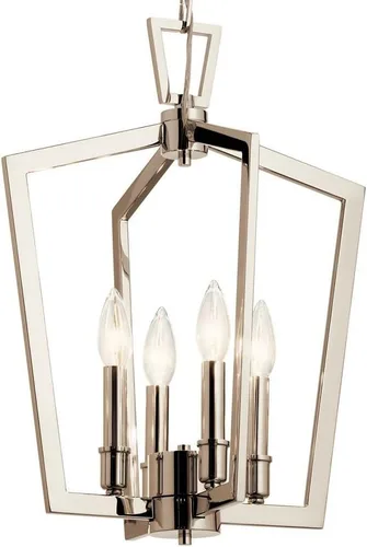 Miniatura 9 de Kichler Lighting Abbotswell - Colgante de 4 lámparas (19 pulgadas, latón natural)