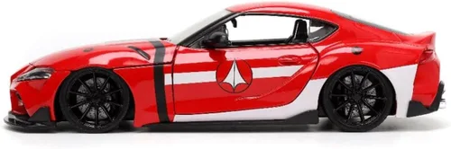 Miniatura 4 de Jada Toys Robotech 1:24 2020 Toyota Supra - Coche fundido a presión con figura de ley Miriya de 2.75 pulgadas, juguetes para niños y adultos