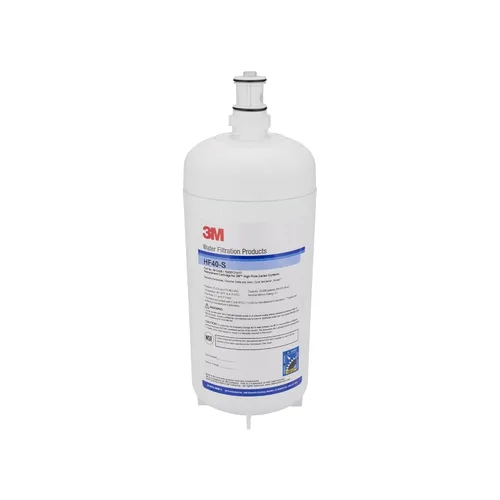3M Cartucho de reemplazo de filtración de agua para máquinas de hielo comerciales HF40-S para la serie de alto flujo ICE140-S, reduce bacterias,