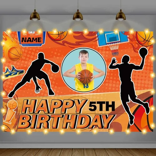 Miniatura 27 de Cartel de feliz cumpleaños beige personalizado para telón de fondo grande de feliz cumpleaños, globo aerostático, fiesta, interior y exterior