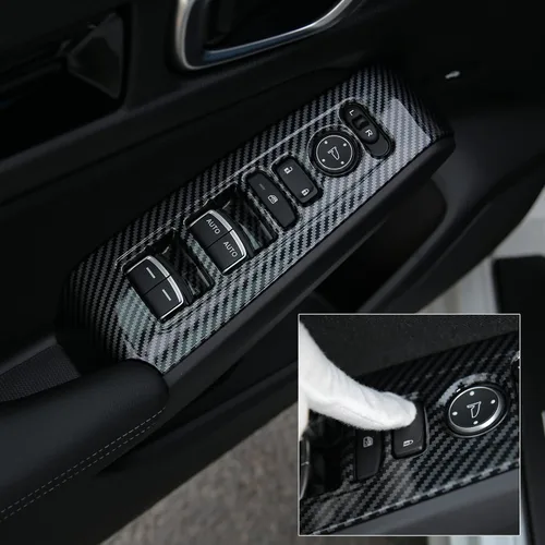 Miniatura 4 de CKE 4 piezas compatibles con Honda Civic 2026 2025 2024 2023 2022 Accesorios para reposabrazos de puerta de automóvil, ventana de automóvil, panel
