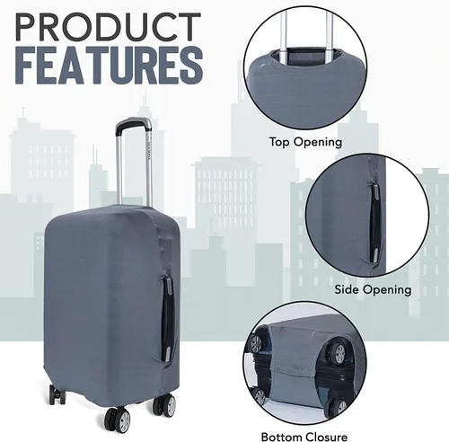 Miniatura 5 de Funda de equipaje de viaje I Protector de maleta aprobado por la TSA I Fundas de equipaje para maleta I Funda de maleta Bolsa I Protector