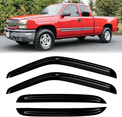 Miniatura 77 de Protectores de lluvia de ventana para Ford F150 SuperCab 2004-2014 2 piezas deflector de ventana para 09-14 F-150 con 2 puertas delanteras
