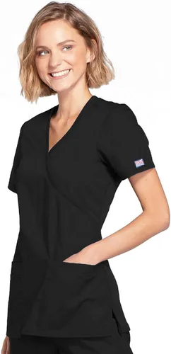 Miniatura 4 de Cherokee Women's Workwear Originals Mock Wrap Scrubs Shirt