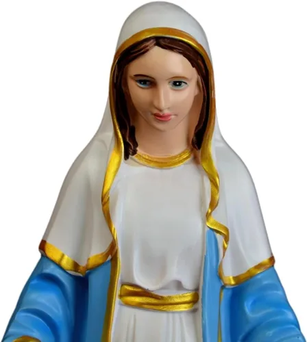 Miniatura 6 de Estatua de Virgen María de Nuestra Señora de Gracia, estatua religiosa católica de resina de 12 pulgadas para oración o devoción en el hogar