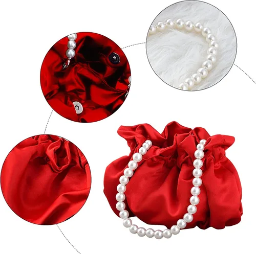 Miniatura 3 de LAKSMI Mini bolso de cubo con cadena de perlas