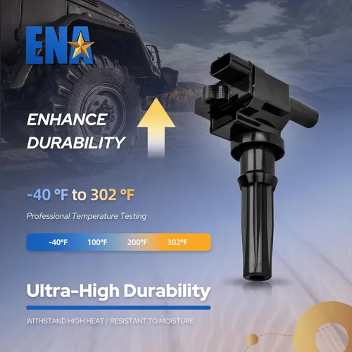 Miniatura 3 de ENA Juego de 2 bobinas de encendido compatibles con Hyundai Kia 2001-2006 Santa Fe Magentis Optima, 1999 2000 2001 2002 2003 2004 2005 Sonata 2.4L